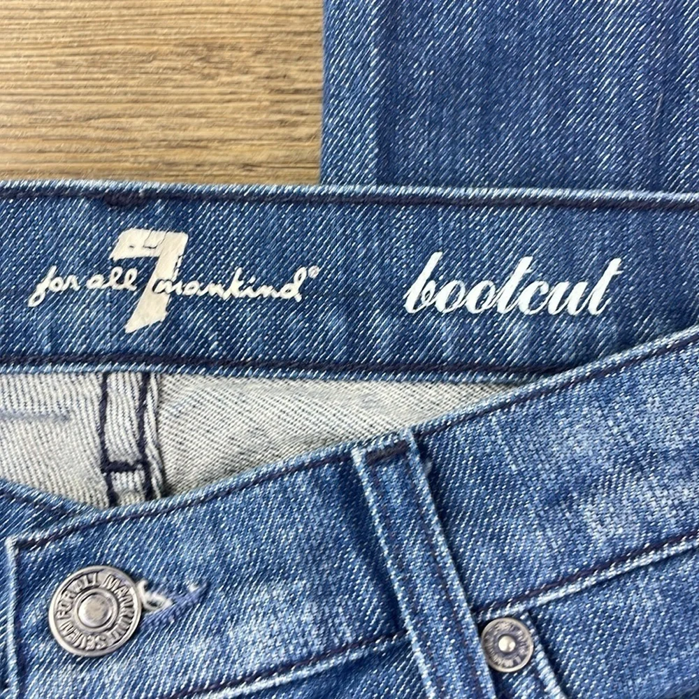 7 for All Mankind Women’s Bootcut Jeans, embellished back pockets, size 28 - Picture 2 of 15